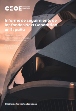Tercer informe CEOE de seguimiento de la ejecución España de los fondos Next Generation EU
